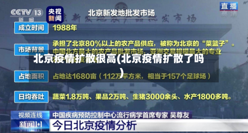 北京疫情扩散很高(北京疫情扩散了吗)