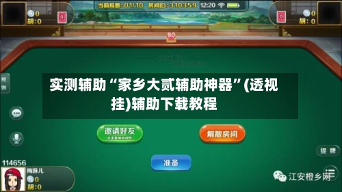 实测辅助“家乡大贰辅助神器”(透视挂)辅助下载教程
