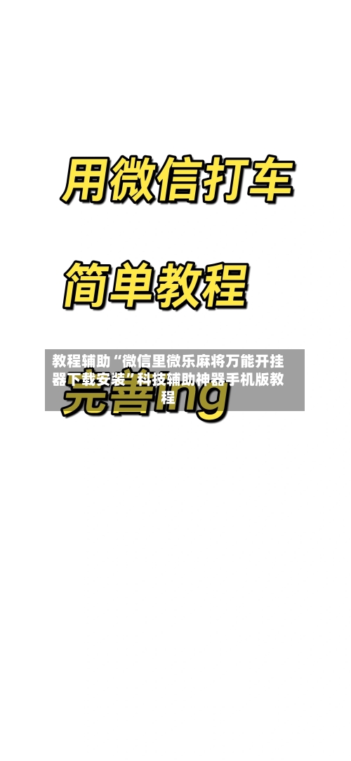 教程辅助“微信里微乐麻将万能开挂器下载安装”科技辅助神器手机版教程-第2张图片
