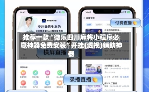 推荐一款“微乐四川麻将小程序必赢神器免费安装”开挂(透视)辅助神器-第2张图片
