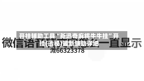 开挂辅助工具“新迅奇麻将牛牛挂”开挂(透视)最新辅助详细