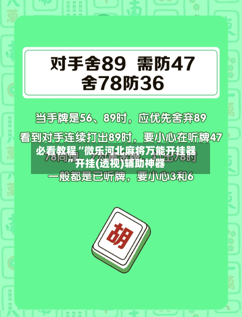 必看教程“微乐河北麻将万能开挂器”开挂(透视)辅助神器-第2张图片