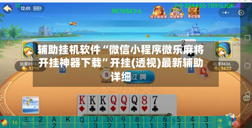 辅助挂机软件“微信小程序微乐麻将开挂神器下载”开挂(透视)最新辅助详细-第3张图片