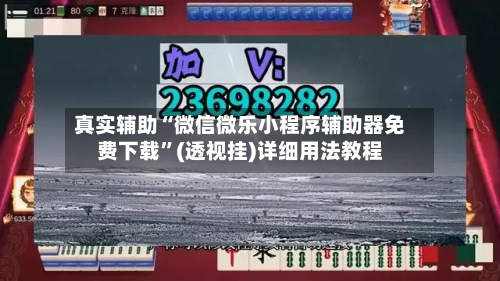 真实辅助“微信微乐小程序辅助器免费下载”(透视挂)详细用法教程-第2张图片