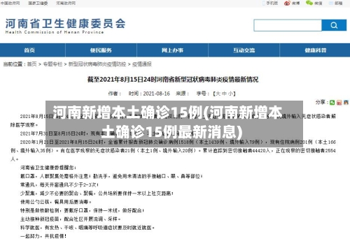 河南新增本土确诊15例(河南新增本土确诊15例最新消息)