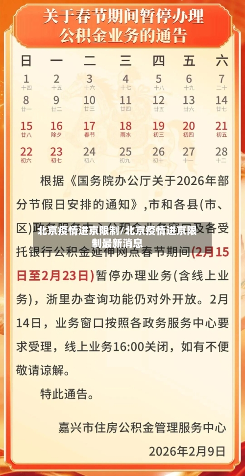 北京疫情进京限制/北京疫情进京限制最新消息