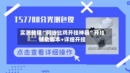 实测教程“阿当比鸡开挂神器”开挂辅助脚本+详细开挂-第2张图片
