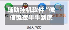 辅助挂机软件“微信链接牛牛到底有没有挂	”掌握辅助功能必胜规则-第2张图片
