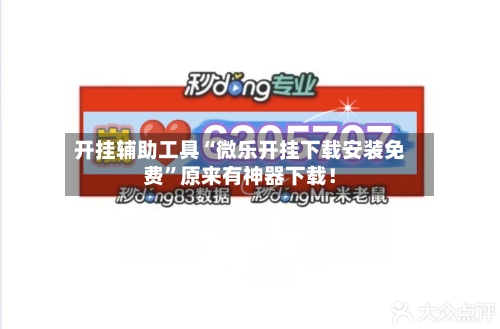 开挂辅助工具“微乐开挂下载安装免费”原来有神器下载！-第3张图片