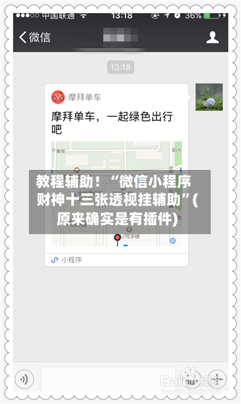 教程辅助！“微信小程序财神十三张透视挂辅助”(原来确实是有插件)-第2张图片