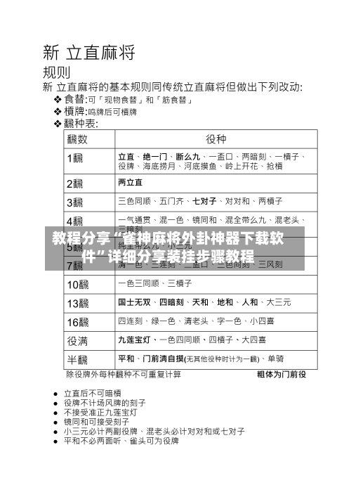 教程分享“雀神麻将外卦神器下载软件	”详细分享装挂步骤教程-第2张图片