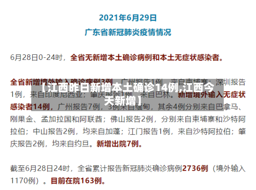 【江西昨日新增本土确诊14例,江西今天新增】-第2张图片