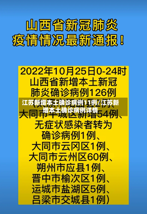 江苏新增本土确诊病例11例/江苏新增本土确诊病例详情
