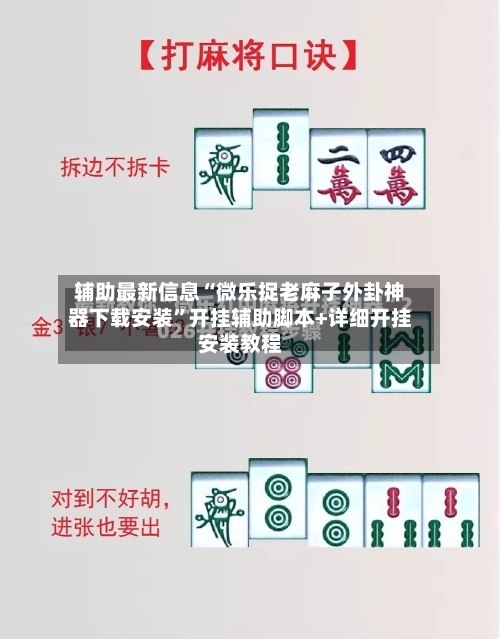 辅助最新信息“微乐捉老麻子外卦神器下载安装”开挂辅助脚本+详细开挂安装教程