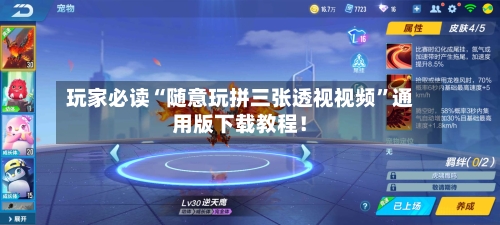 玩家必读“随意玩拼三张透视视频”通用版下载教程！