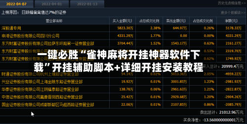 一键必胜“雀神麻将开挂神器软件下载”开挂辅助脚本+详细开挂安装教程-第2张图片