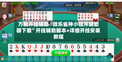 万能开挂辅助“微乐雀神小程序辅助器下载”开挂辅助脚本+详细开挂安装教程-第2张图片