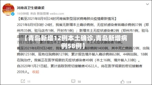 【青岛新增12例本土确诊,青岛新增病例58例】-第2张图片