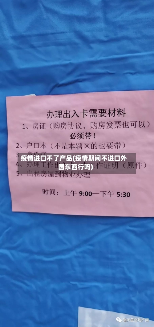 疫情进口不了产品(疫情期间不进口外国东西行吗)