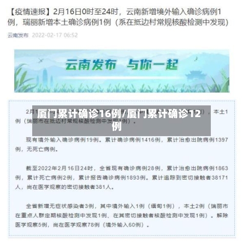 厦门累计确诊16例/厦门累计确诊12例-第2张图片