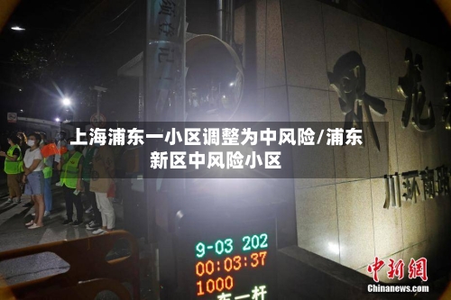 上海浦东一小区调整为中风险/浦东新区中风险小区