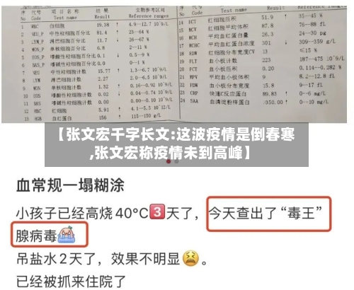 【张文宏千字长文:这波疫情是倒春寒,张文宏称疫情未到高峰】-第2张图片