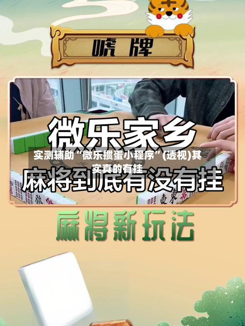 实测辅助“微乐掼蛋小程序”(透视)其实真的有挂