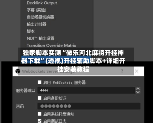 独家脚本实测“微乐河北麻将开挂神器下载”(透视)开挂辅助脚本+详细开挂安装教程-第2张图片