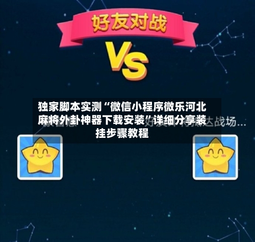 独家脚本实测“微信小程序微乐河北麻将外卦神器下载安装	”详细分享装挂步骤教程-第2张图片
