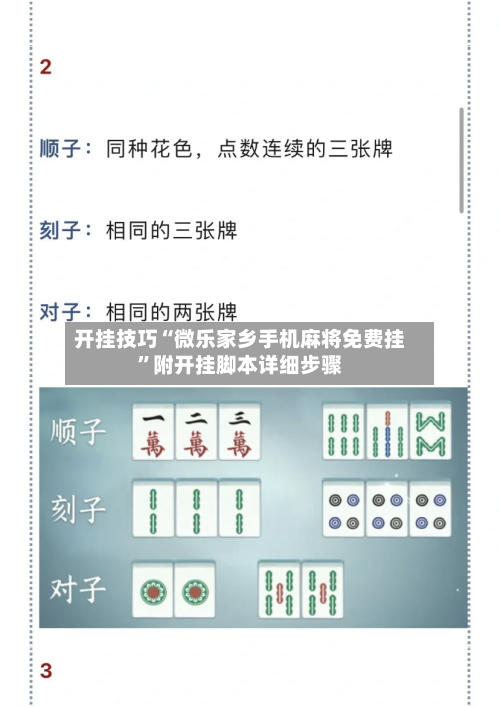 开挂技巧“微乐家乡手机麻将免费挂”附开挂脚本详细步骤-第2张图片