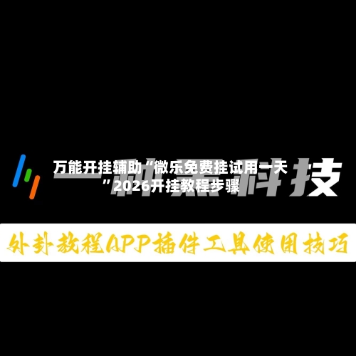 万能开挂辅助“微乐免费挂试用一天”2026开挂教程步骤-第2张图片