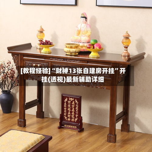 [教程经验]“财神13张自建房开挂”开挂(透视)最新辅助详细