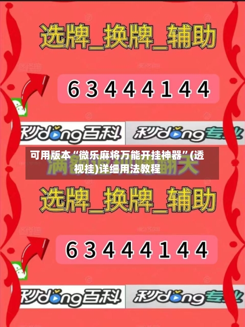 可用版本“微乐麻将万能开挂神器”(透视挂)详细用法教程-第2张图片