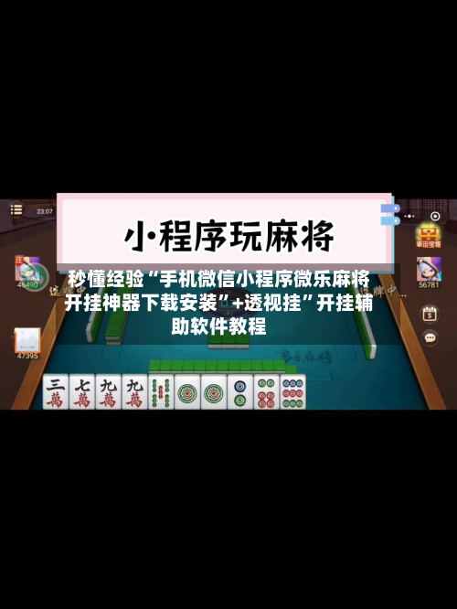 秒懂经验“手机微信小程序微乐麻将开挂神器下载安装	”+透视挂”开挂辅助软件教程-第2张图片