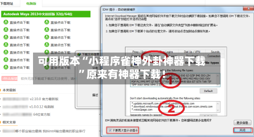 可用版本“小程序雀神外卦神器下载”原来有神器下载！-第2张图片