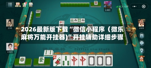 2026最新版下载“微信小程序（微乐麻将万能开挂器)”开挂辅助详细步骤-第2张图片