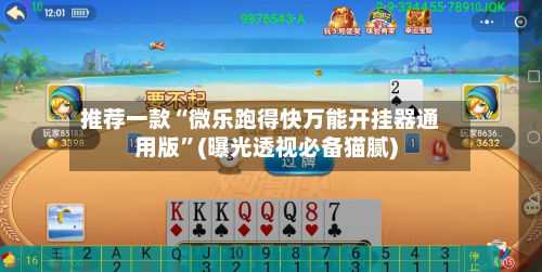 推荐一款“微乐跑得快万能开挂器通用版”(曝光透视必备猫腻)-第3张图片