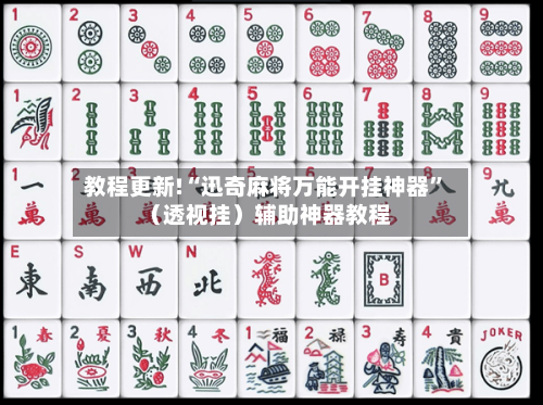教程更新!“迅奇麻将万能开挂神器”（透视挂）辅助神器教程-第3张图片