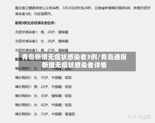 青岛新增无症状感染者3例/青岛通报新增无症状感染者详情-第3张图片