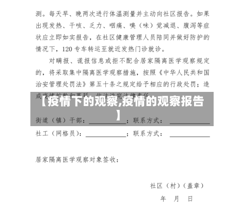【疫情下的观察,疫情的观察报告】-第2张图片