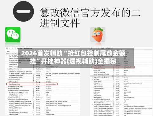 2026首发辅助“抢红包控制尾数金额挂”开挂神器{透视辅助}全揭秘-第2张图片