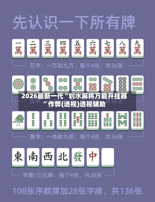 2026最新一代“划水麻将万能开挂器”作弊(透视)透视辅助-第2张图片