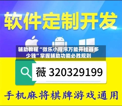 辅助教程“微乐小程序万能开挂器多少钱”掌握辅助功能必胜规则-第2张图片