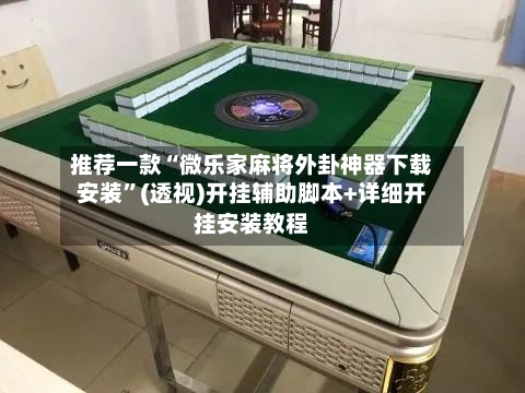 推荐一款“微乐家麻将外卦神器下载安装”(透视)开挂辅助脚本+详细开挂安装教程-第3张图片