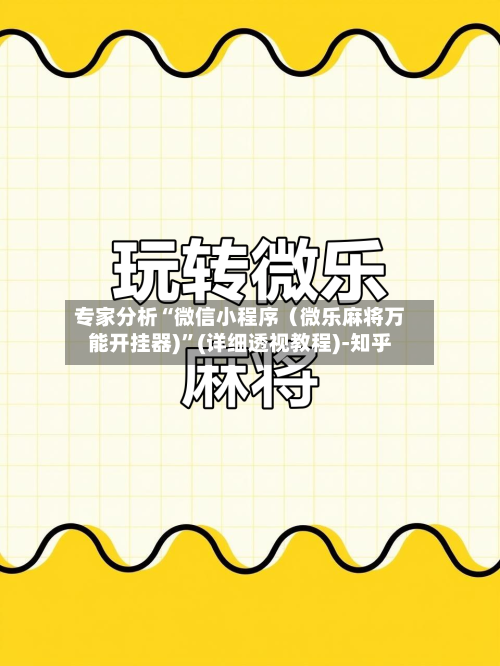 专家分析“微信小程序（微乐麻将万能开挂器)	”(详细透视教程)-知乎-第2张图片