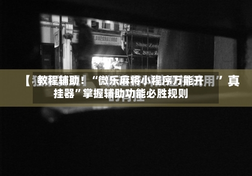 教程辅助！“微乐麻将小程序万能开挂器”掌握辅助功能必胜规则-第2张图片