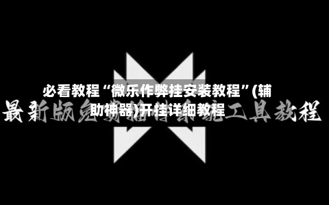 必看教程“微乐作弊挂安装教程”(辅助神器)开挂详细教程-第3张图片